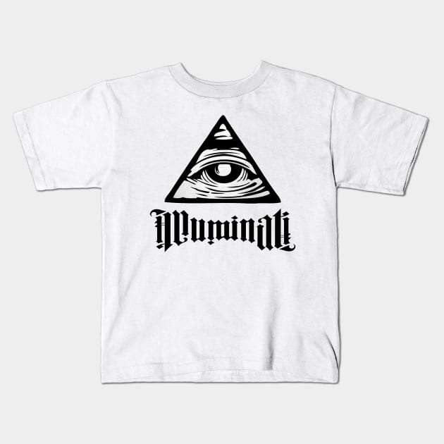 Illuminati 2 Kids T-Shirt by valentinahramov